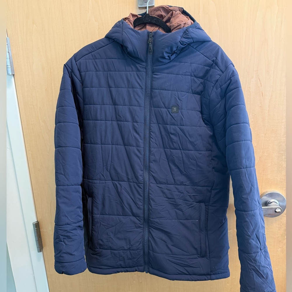 Roark Men's Great Heights Dark Blue Primaloft Puffer Jacket - Medium